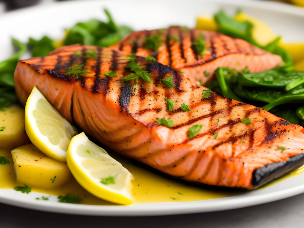 Luxe Fine Dining | Entrees | Grilled Wild Salmon